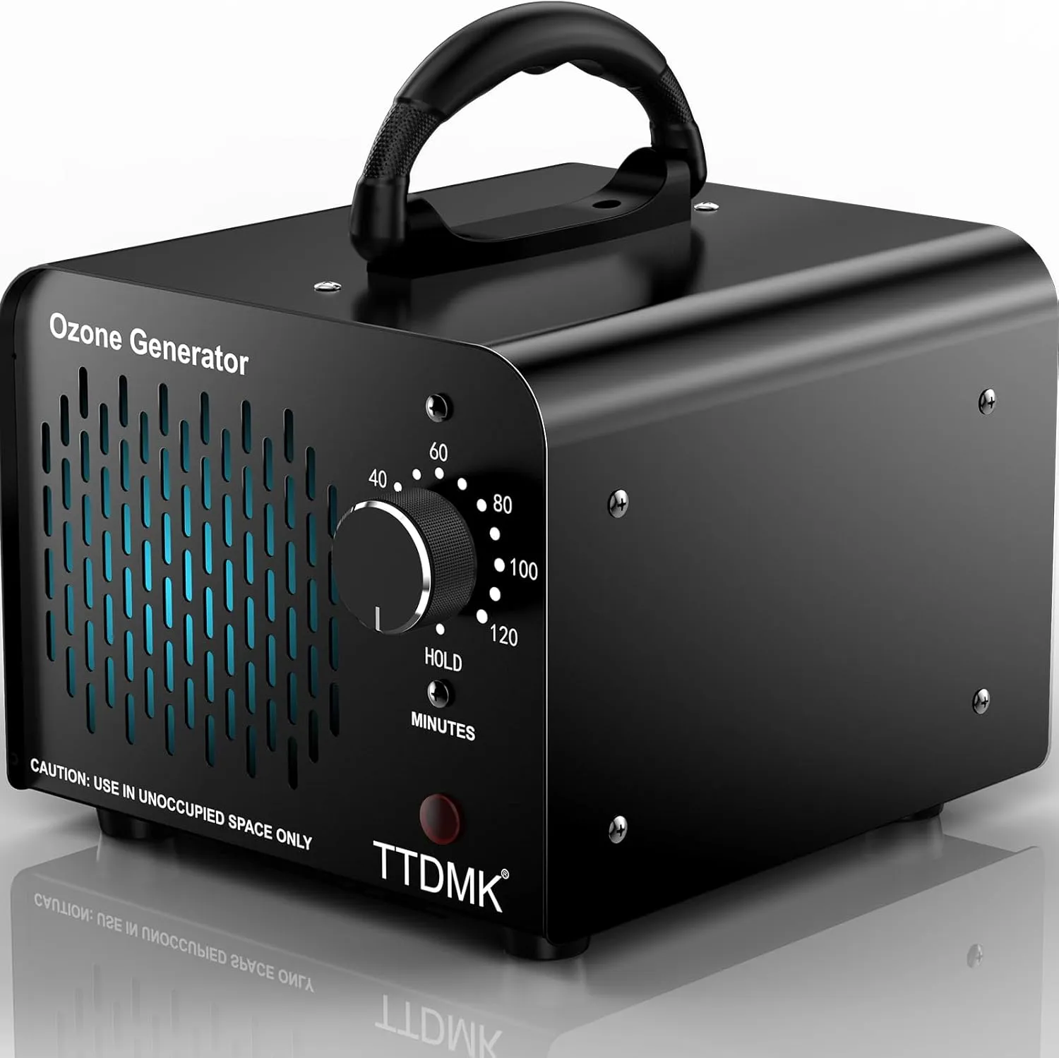 90,000mg/h Ozone Generator (Black), Ozone Machine Odor Removal, High Capacity Ozone Machine, Home Ozone Generator for Car, Home, Smoke, Pet, etc