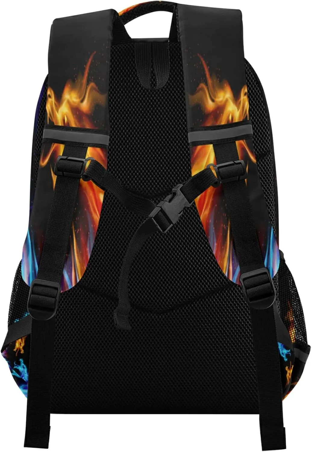 ALAZA Blue and Red Fiery Dragons Backpacks Travel Laptop Daypack School Book Bag for Men Women Teens Kids
