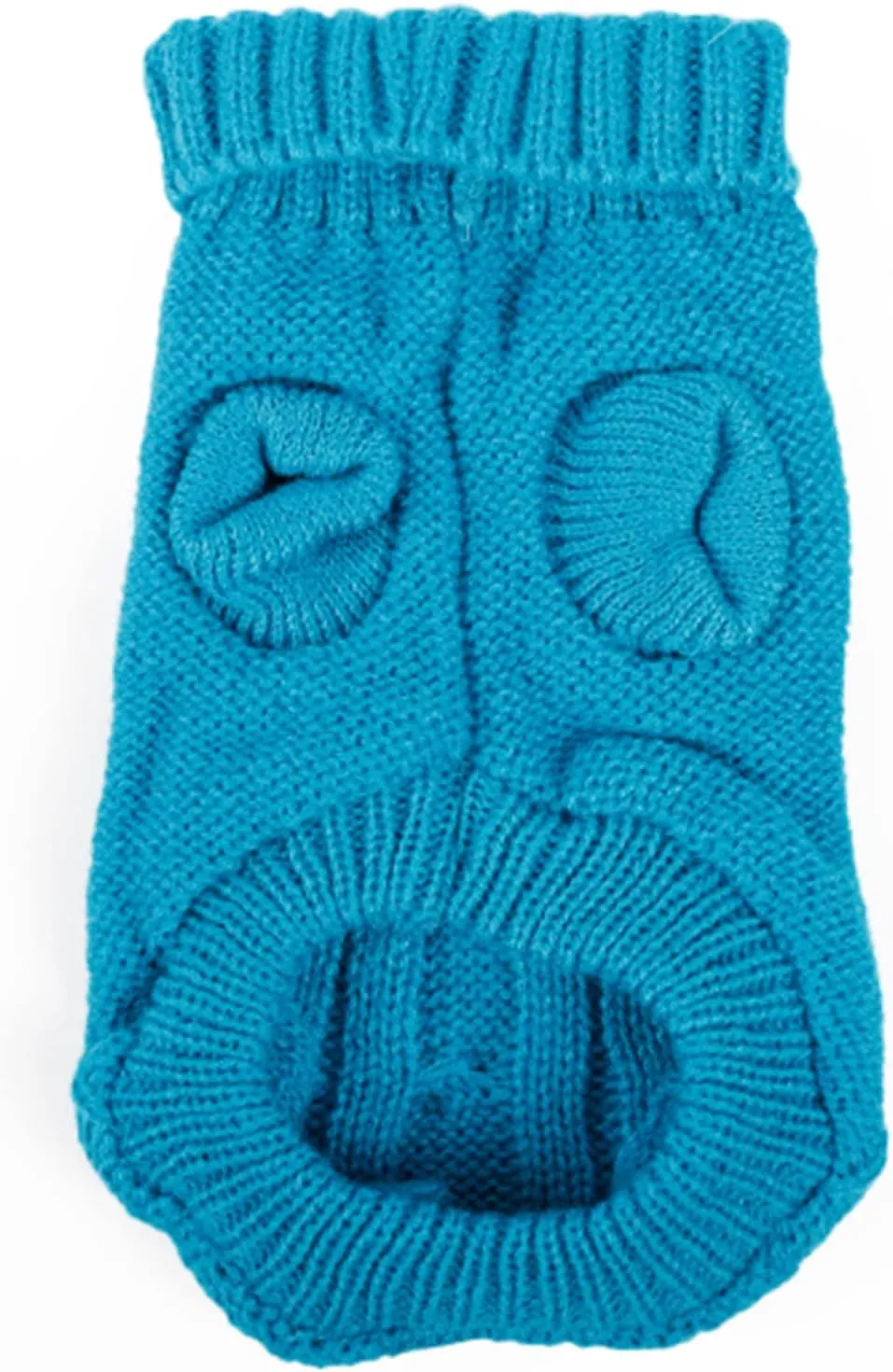 Dog Sweaters for Small Dogs Girl Boy, XS Yorkie Sweaters XXS Puppy Doggie Sweater Winter Warm Dog Turtleneck Knitwear Pullover for Chihuahua Fall Winter Cold Weather,Cyan-Blue XS