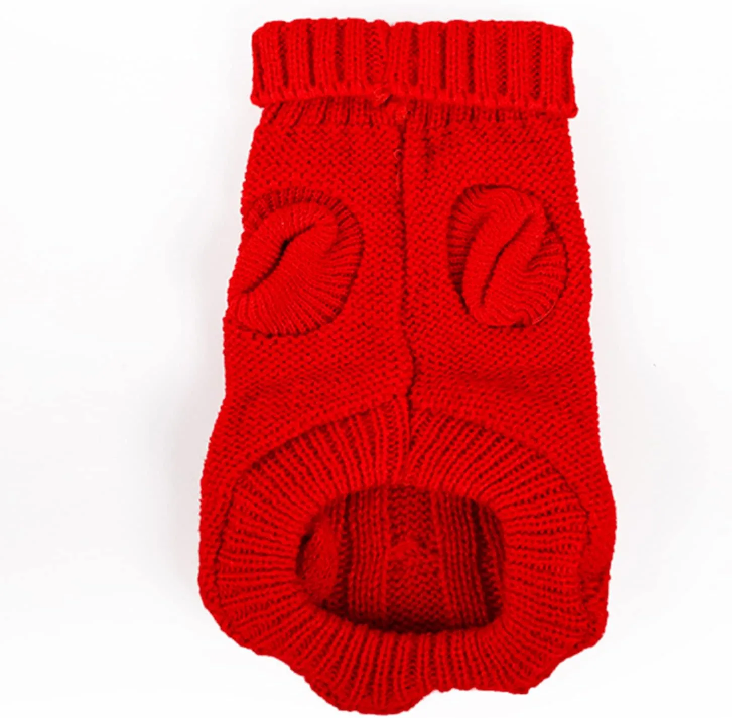 Dog Sweaters for Small Dogs Girl Boy, XS Yorkie Sweaters XXS Puppy Doggie Sweater Winter Warm Dog Turtleneck Knitwear Pullover for Chihuahua Fall Winter Cold Weather,Red XS