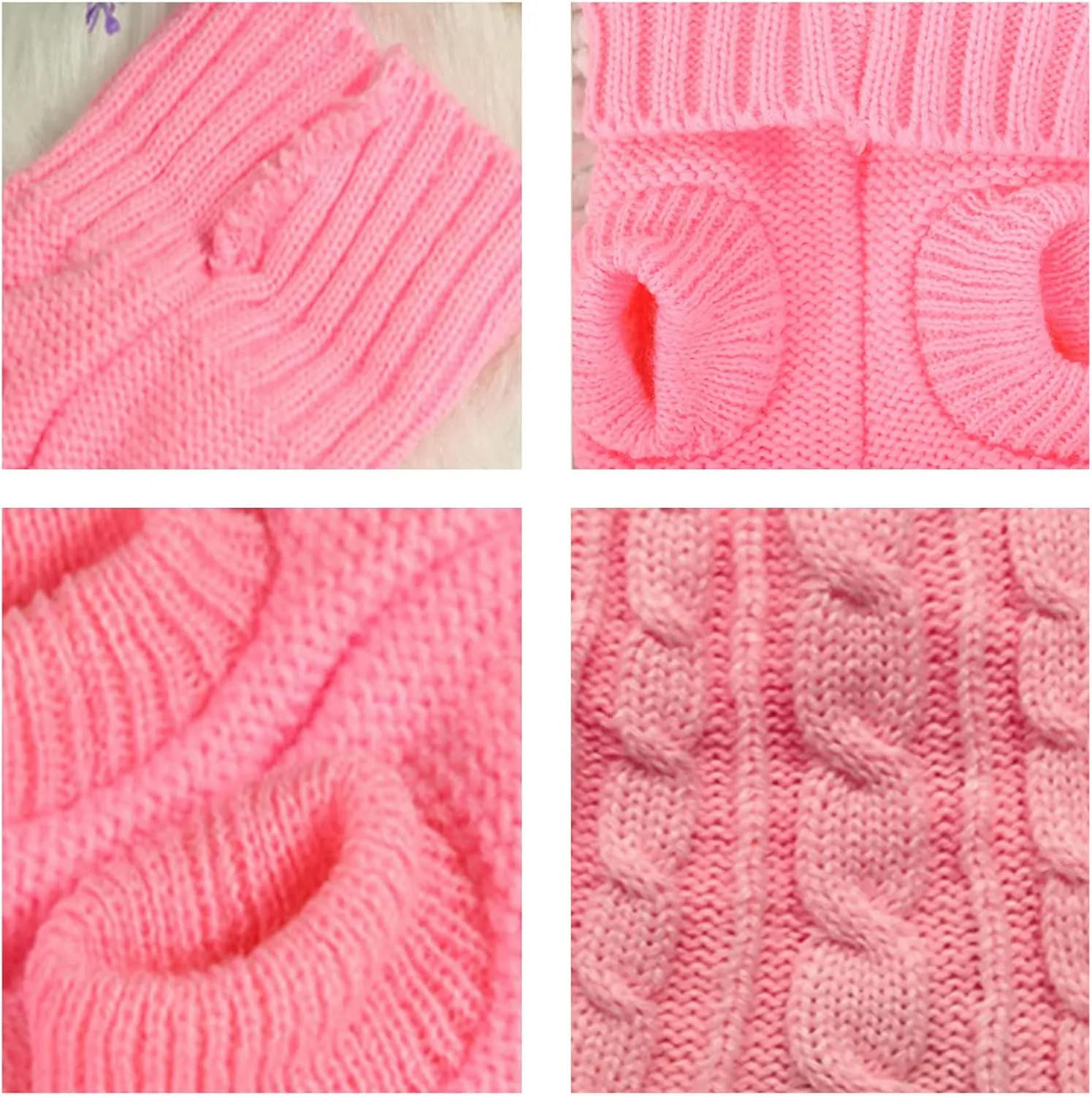 Dog Sweaters for Small Dogs, Pet Sweaters Classic Knitwear Winter Girl Boys Dog Clothes Chihuahua Coat Warm Puppy Costume Clothing Cute Doggie Sweater Apparel for Yorkie Christmas