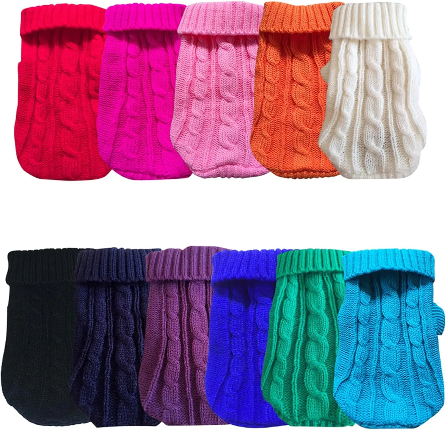 Dog Sweaters for Small Dogs, Pet Sweaters Classic Knitwear Winter Girl Boys Dog Clothes Chihuahua Coat Warm Puppy Costume Clothing Cute Doggie Sweater Apparel for Yorkie Christmas