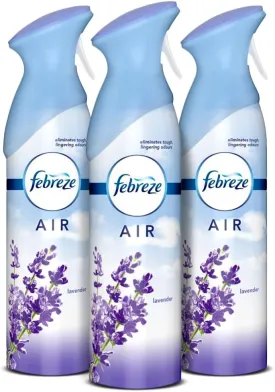 Febreze Air Effects Air Refresher Spray, Lavender Scent, 300 ML (Pack of 3)