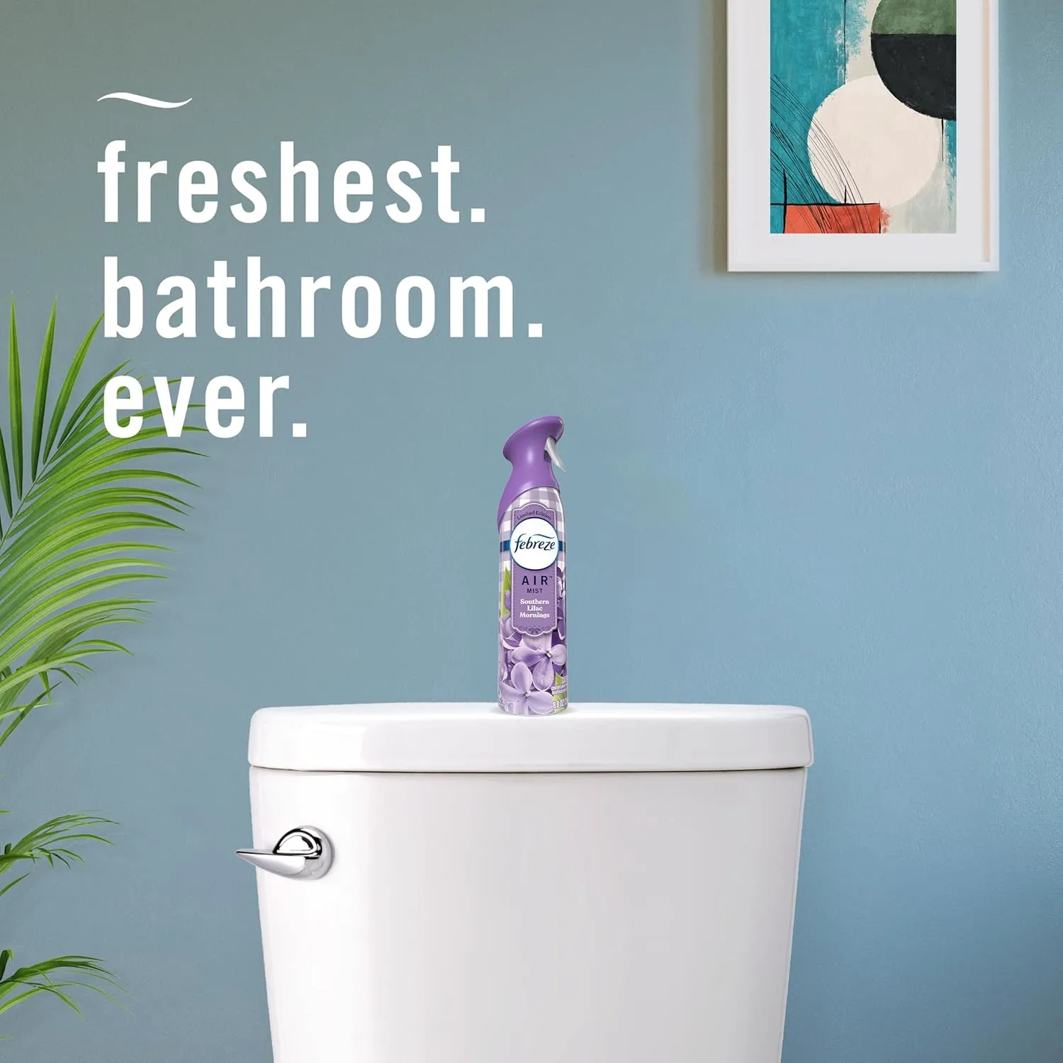 Febreze Air Mist Air Freshener Spray, Odor-Fighting Room Spray, Air Fresheners for Home and Bathroom and Kitchen, Aerosol Can, Southen Lilac Mornings Scent, 8.8oz, 3 Count
