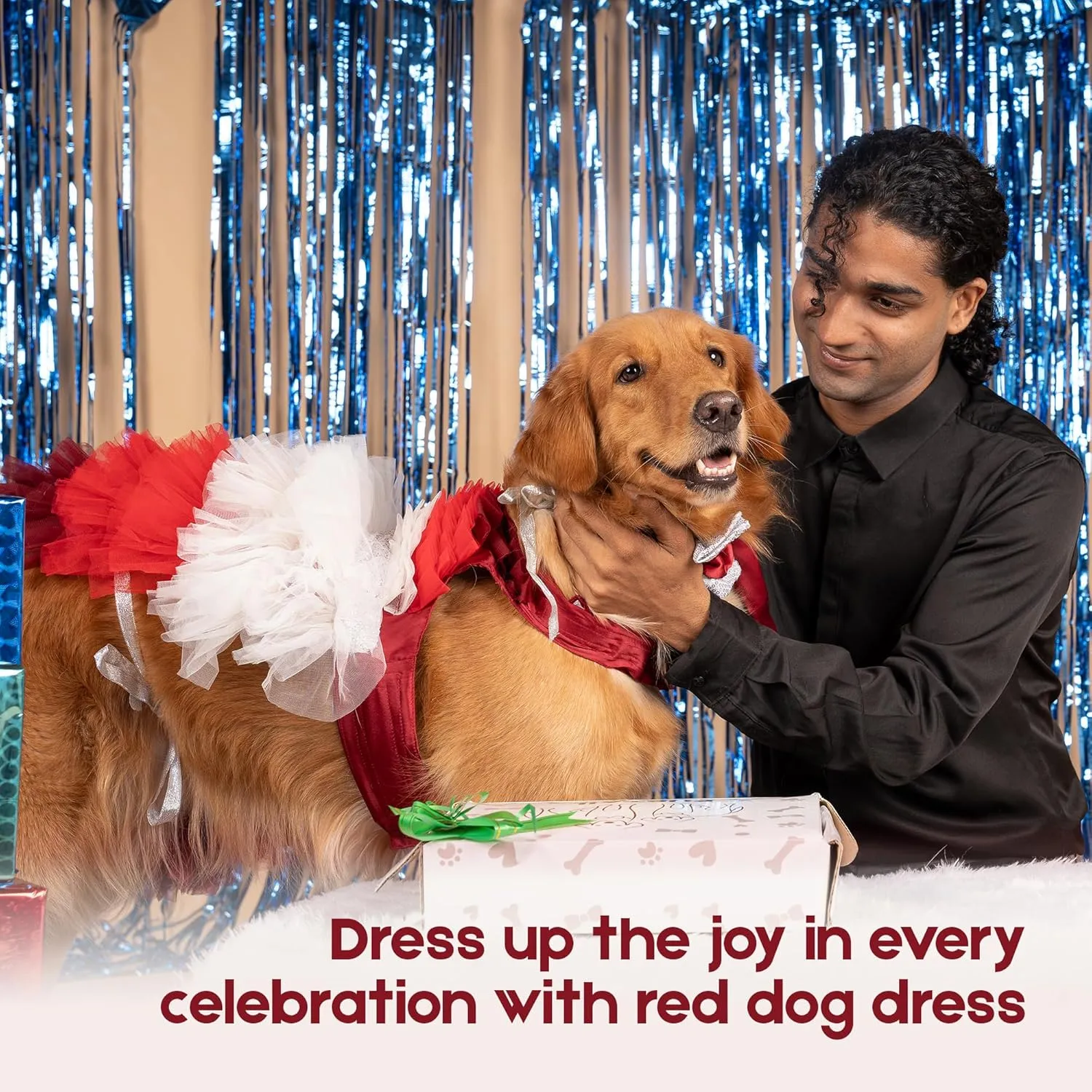 Lovely Dog Bandana Collection: Medium & Large Dog & Cat Cloths in L Red