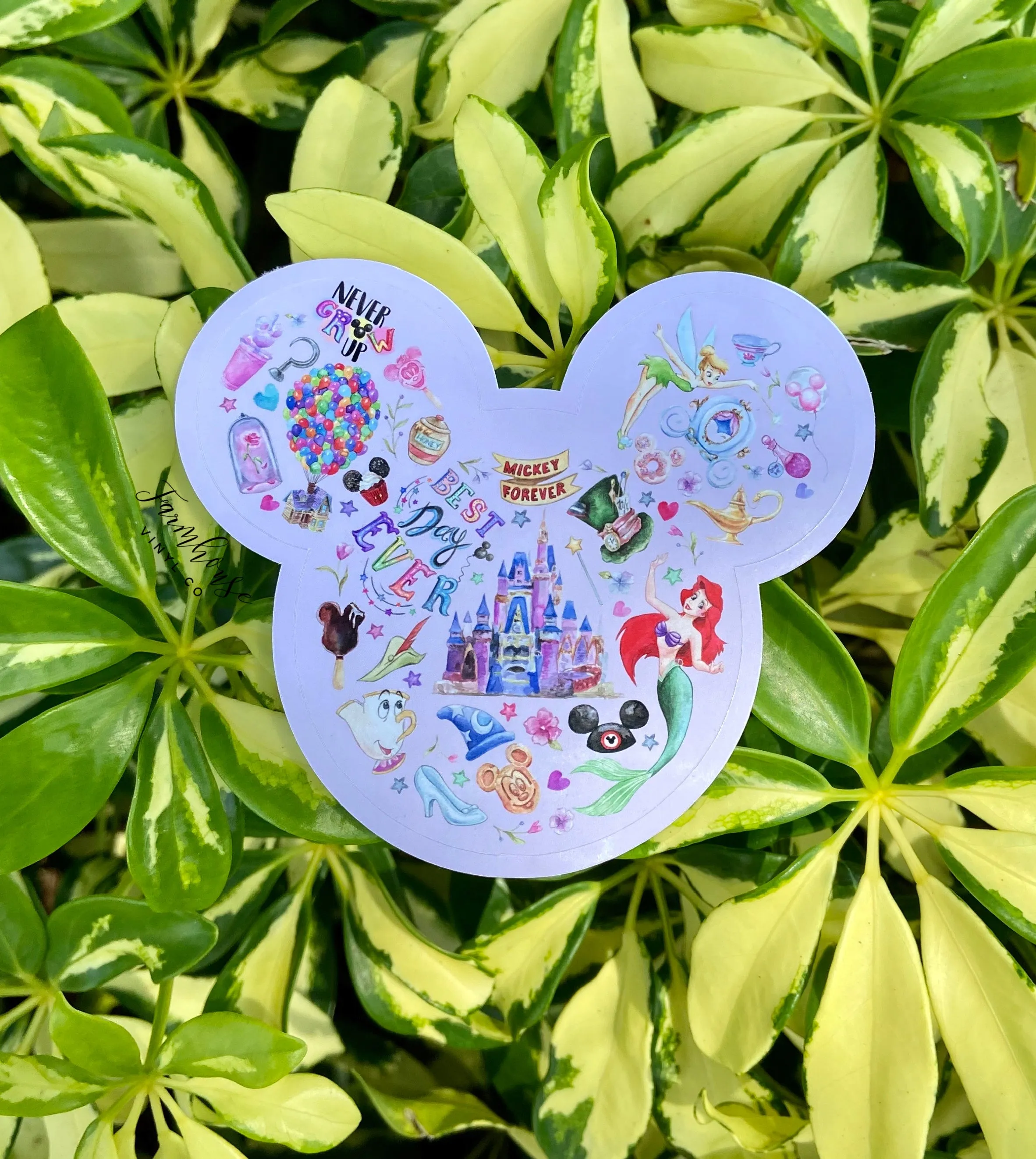 Magical  Ears Purple Sticker