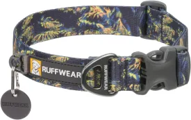 Ruffwear, Front Range Dog Collar, Adjustable Tubelok Webbing, Reflective, Lightweight, Side Release Buckle, Aluminum V-Ring, Durable for Everyday Use, Deep Jungle, 14"-20"