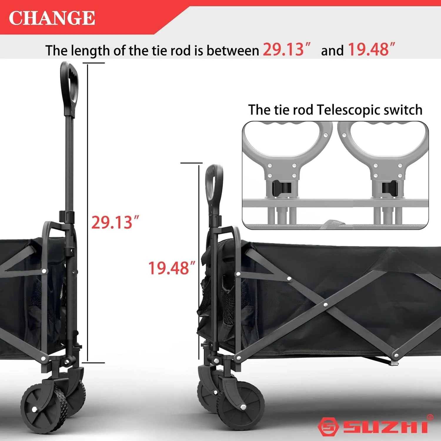 Small Wagon Carts Collapsible/Folding/Foldable/for Apartment/Grocery/Travel/Camping/Shopping/Outdoor/Lightweight & Portable