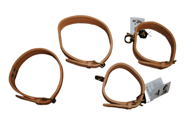 Traditional Leather Tracking Collars